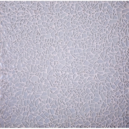Apollo Tile Sample of White Pebble 11.8"x11.8" Glass Mosaic Tile APLGEM992EC19 Sample